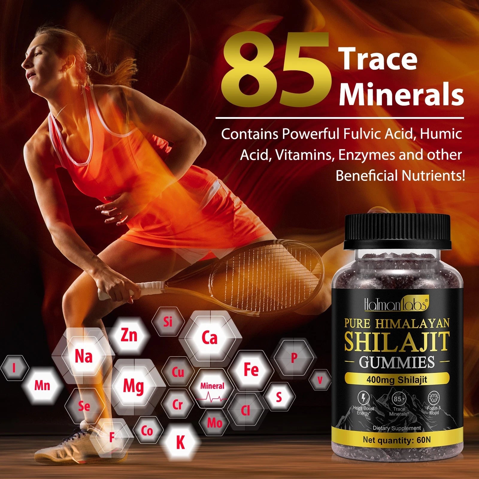 Pure Himalayan Shilajit Gummies for Daily Energy & Wellness