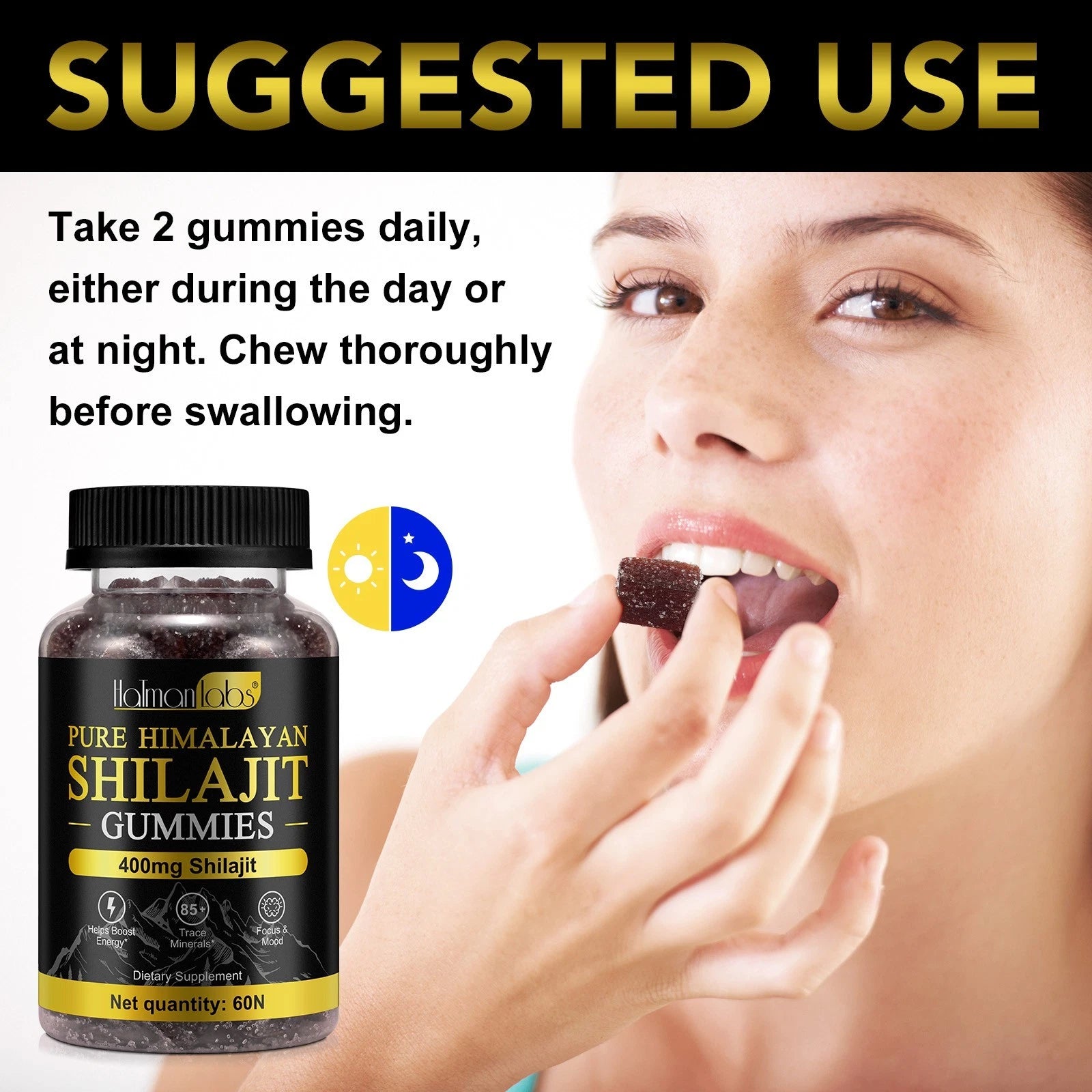 Pure Himalayan Shilajit Gummies for Daily Energy & Wellness